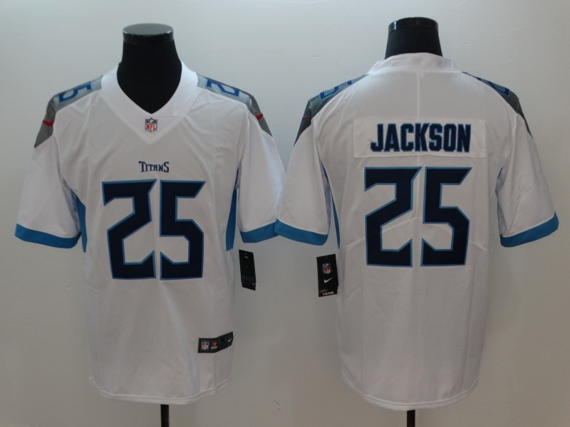 Men Tennessee Titans #25 Jackson White Nike Vapor Untouchable Limited Playe NFL Jerseys